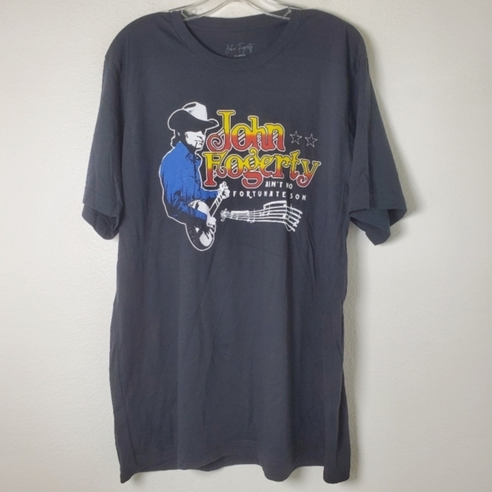 John Fogerty Graphic T-Shirt Black Cotton Aint No Fortunate Son New Unisex Tee - Picture 6 of 6